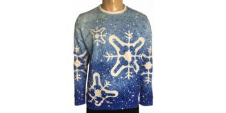 DESIGN FLAWED SNOWFLAKE 'COCK UP' CHRISTMAS JUMPER