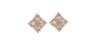 10pc LUXURY WOMENS CUBIC CLEAR CRYSTAL EARRINGS | GCC160 UK SELLER 