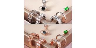 60pc STUNNING WOMENS STUD LUXURY EARRINGS 2 STYLES | GCJ178 UK SELLER