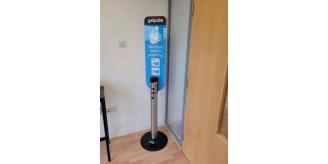 Stainless Steel Foot Operated Soap and Sanitiser Dispenser