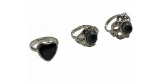 One Off Joblot of 10 Silver Adjustable Mood Rings Box Sets (24Pcs)