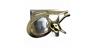 Wholesale Joblot of 78 Gold Coloured Cat Face Crystal Gems Fashion Brooch Pins