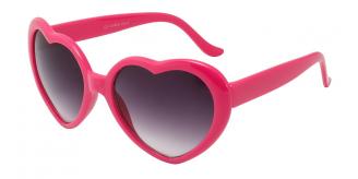 Wholesale Joblot of 50 Ladies Heart-Shaped UV400 Protection Sunglasses Pink
