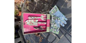 Floral Garden Tool Four Piece Set