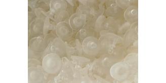 Wholesale Joblot of 2000 Clear Silicone Bullet Clutch Ear Backs