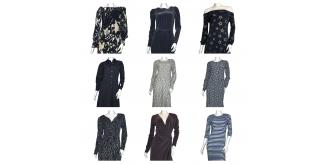 Wholesale Joblot of 16 Womens Mixed Style & Colour De-Branded Dresses