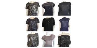 Wholesale Joblot of 18 Womens Mixed Style & Colour De-Branded Tops