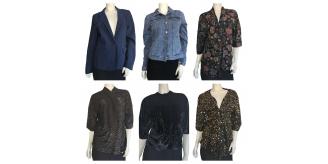 One Off Joblot of 21 Womens Mixed De-Branded Jackets, Blazers, Etc.