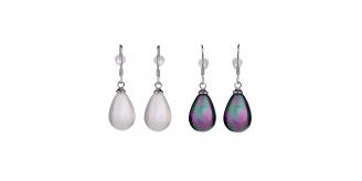 10pc_925 Sterling Silver Pearl Drop Earrings (Black or White)_UK Seller_GCJE073Variable
