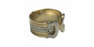 Wholesale Joblot of 120 Two Tone Gold & Silver Colour Fashion Rings