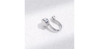 10pcs White Stone Gemstone Nose Clip Body Jewellery|GCJ336|UK SELLER