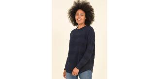 One Off Joblot of 8 Ladies Brakeburn Texture Stripe Jumper - Size 8