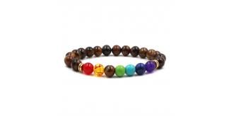 10pcs - Colorful and Tiger Eye Beads Bracelet Unisex|GCC001-9|UK SELLER
