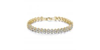 10pcs - Tennis Bracelet with Clear Cubic Zirconia Crystals|GCC004|UK SELLER