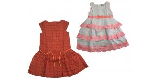 One Off Joblot of 11 Ex-Chain Store Girls Dresses in 2 Styles Range of Sizes