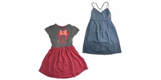 One Off Joblot of 7 Ex-Chain Store Girls Dresses Disney & Denim