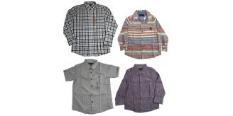 One Off Joblot of 11 Boys Ex-Chain Store Smart Shirts in 5 Styles Sizes 1.5 - 13
