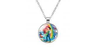 10 pcs - The Little Mermaid Ariel and Eric Pendant Necklace|GCJ371|UK SELLER