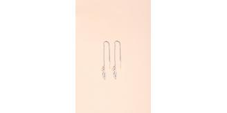 10 pcs - Leaf Threader Drop Dangling Earrings Silver Plated|GCJ391|UK SELLER