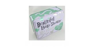 Wholesale Joblot of 6 Bright Side Beautiful Baby Shower Storage and Keepsake Tin