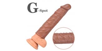 10pcs - Extra Inches Penis Extender Long Sleeve Store Sperm Realistic Texture G-Spot|GCAP130-NO Battery|UK SELLER