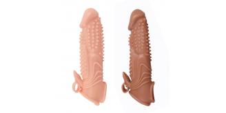 10pcs - Mixed Colour Huge Penis Extender Sleeve Ribbit Vibrator Realistic Texture G-Spot clitoral - 5 with Battery and 5 Without, Total 10pcs|GCAP131-