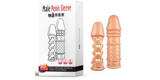 10pcs - Male Penis Sleeve Fish Pattern Realistic Texture 2 Sleeves|GCAP136|UK SELLER