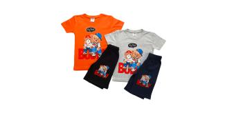 Brand New Joblot of Boys 8 Pack/2 Colours 2-Pcs Shorts Set (2y-8y)