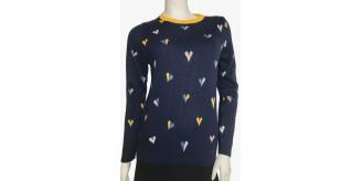 One Off Joblot of 14 Brakeburn Ladies Hearts Jumper - Size 8