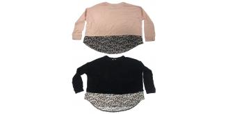 One Off Joblot of 58 Ex-High Street Girls Leopard Print Tunic Top/Jumper