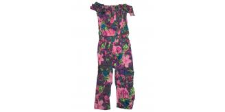 Wholesale Joblot of 50 Girl's Ex-Chainstore Floral Playsuit - Size 3Y-8Y