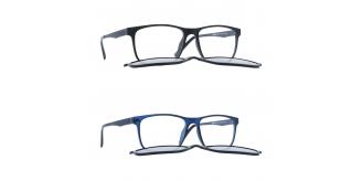 One Off Joblot of 20 INVU Mixed Clip-on Polarized Glasses - Black & Blue