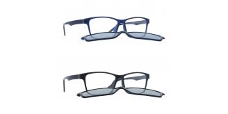 One Off Joblot of 20 INVU Matt Black & Navy Clip-on Polarized Glasses
