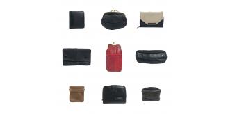 One Off Joblot of 93 Mixed Leather Accessories - Purses, Holders, Etc.
