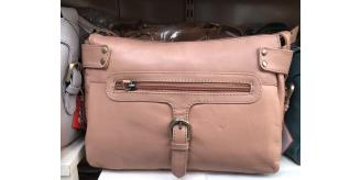 Rosy - (Vellutio Napa) Multi Buckle Cross Body Bag (100% genuine Leather)