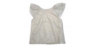 One Off Joblot of 8 Girl's Ex-Chainstore Ivory Lace Top - Age 12-13