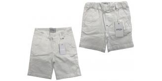 One Off Joblot of 6 Aygey Childrens White Shorts in 2 Styles Various Sizes