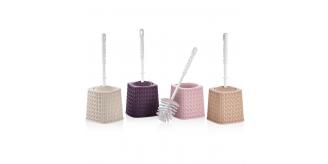 Joblot of 12 TOILET BRUSH KNITTED R-8058 SQUARE