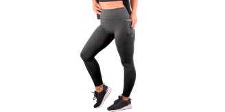 Womens High Waist Activewear Leggings & Zip Up Sleeveless Hoodie - Plus & Regular Sizes