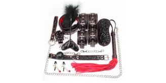 5 Sets - Adult Leather Handcuffs Whip Rope Flirting Bundled Sexual Toys Set For Couples (10PC Each Set)|GCSM036|UK seller