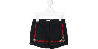 One Off Joblot of 5 Armani Junior Girls Navy Starfish Shorts Sizes 6-12