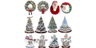 20pcs - Christmas Themed 3D Decorative Window Stickers Santa Snowman Home Shop Decorations - Random|GCXMAS011|UK seller