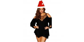 10 Sets- Flamenco Babydoll Dress + Xmas Hat -3pc Each Set|GCL039+Xmas Hat|UK seller