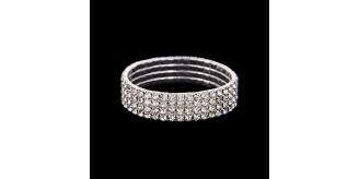 10pcs - Sparkling Four Row Band Crystal Zirconia Anklets|GCJA011|UK seller