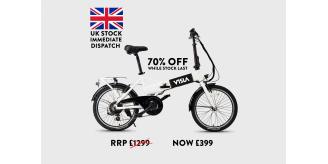 Electric Bike NEW! Folding Step-Through E-Bike VISLA Foldie20, 250W Pedal Assist