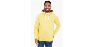 Job Lot of 1 Brakeburn Men's Yellow Cross Neck Hoodie