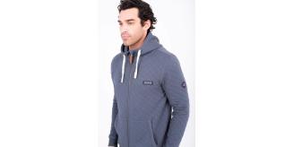 Job Lot of 2 Brakeburn Men's Grey Quilted Zip Through Hoodie