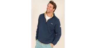 Job Lot of 1 Brakeburn Men's Navy Quarter Zip Sweatshirt