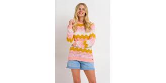One Off Joblot of 6 Ladies Brakeburn Pointelle Wave Crew Neck