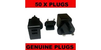 50 X USB Charger Adapter BULK lot wholesale  for Samsung huawei iPhone etc 